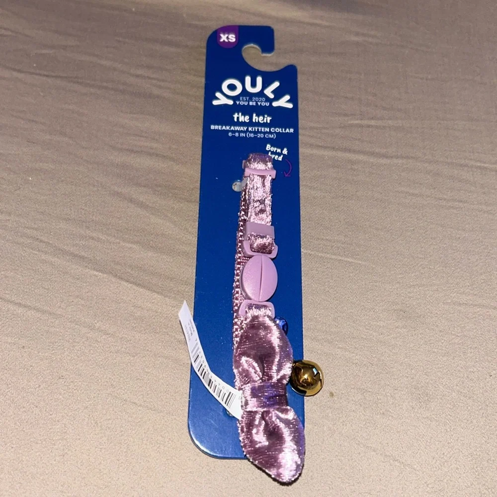 Youly the heir Purple Velvet Breakaway Kitten Collar (XS)